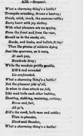 Lines from the &ldquo;Recruiting Serjeant&rdquo;